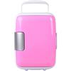WJING 12V 8L Mini frigorifero auto estate all'aperto viaggi ufficio casa frigorifero per cibo (bianco)-rosa