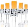 Xinwanhong Lampadina a LED G4, 5 W, sostituisce lampadine alogene da 50 W, 3000 K, luce bianca calda, 500 lm, 12 V AC/DC, senza sfarfallio, non dimmerabile, confezione da 5