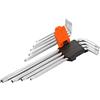 WOKIN Torx T10-T15-T20-T25-T27-T30-T40-T45-T50 - Chiave a brugola in acciaio Crv 207909 (arancione/argento, set di 9 pezzi)