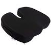 Ergotopia Cuscino Ortopedico per Sedute per Alleviare la Pressione, Cuscino per il Coccige in Memory Foam Viscoelastico Ottimizzato, Cuscino Ergonomico per Allenamento Funzionale (Nero)