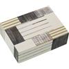 DRW Scatola portagioie in resina e legno in verde e bianco 13x18x6 cm