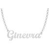 NADIR Collana Unisex Nome in Argento 925% Anallergico Made in Italy (Ginevra)