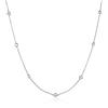 Namana Collana Lunga in Argento 925 per Donna e Ragazza, Catenina con Pietre Zirconi, Catena 80 cm, Confezione Regalo