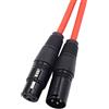 LoongGate Cavi Microfonici Bilanciati, LoongGate XLR 3 Pin Maschio Femmina Schermato Cavo Audio (3m/9,8 ft, rosso)