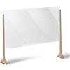 SLIDE COLORE SUPPORTI PERSONALIZZABILE Parete Divisoria Protettiva Temporanea in plexiglass Parafiato Parasputi Banconi cassa Negozi Farmacie Uffici Tabacchini Larghezza da 50cm a 100cm Montaggio senza viti