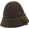 Melegari Cappello da Montagna Sepplhut | Cappello da Pastore | Cappello Alpino | Uomo Donna | Estate/Inverno (Marrone, 56)