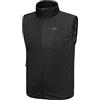 WILLIT Gilet da golf da uomo, leggero, in softshell, per outerwear, senza maniche, per escursioni, corsa, Nero , L