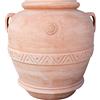 Biscottini Orcio Porta ombrelli per Esterno e Interno 130x140x130 cm | Vasi Terracotta Porta Ombrello Made in Italy | Portaombrelli da Esterno Lavorato a Mano