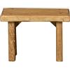 Biscottini Sgabello legno basso 26x13x18 cm | Sgabellino da bagno | Panchetto in legno | Sgabellino legno piccolo | Supporto per piante