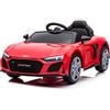 Tecnobike Shop Auto Macchina Elettrica per Bambini Audi R8 Spyder 12V Ufficiale Audi Luci LED Suoni Mp3 con Radiocomando (Rosso)