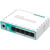 Mikrotik RB750 - Router Ethernet da 10,100 Mbit/s, 10/100Base-T(X), Ethernet (RJ-45), 64 MB, 32 MB, AR7241-AH1A