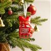 LEONE 1947 Piccolo Guanto da Boxe Decorativo per L'Albero di Natale, addobbo Natalizio Unisex Adulto, Red, Taglia Unica