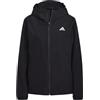 adidas Giacca tecnica Essentials Rain.Rdy da donna, colore: Nero, Nero, XXS