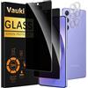 Vauki 2 Pezzi Privacy Vetro Temperato per Samsung Galaxy A54 5G con 2 Protezione Fotocamera,Pellicola Protettiva Anti-Spy,Durezza 9H,Anti-Graffio,Senza Bolle,Anti-Spia Pellicola per Samsung Galaxy A54