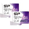 Silicon Power 2-Pack 128GB Micro SD Card U3 Nintendo-Switch Compatible, SDXC microsdxc High Speed MicroSD Memory Card with Adapter
