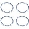 ECSiNG 4 Pezzi Guarnizione Rondella 2mm Compatibile con Bafang BBS01 BBS02 BBSHD Motore A Manovella Centrale per Regolare La Lunghezza del Movimento Centrale Argento