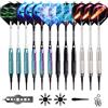 WIN.MAX Freccette con punta in plastica per freccette elettroniche, set da 12 freccette morbide, 18 g