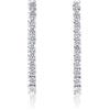 Diamond Treats Orecchini Pendenti in Argento Sterling 925 per Donna e Ragazza, Stile Tennis, Con Zirconi 4 mm, Gioielli Con Confezione Regalo