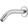 Markcco Braccio doccia con flangia e nastro in teflon, Markccoprolunga da 15 cm, per soffione fisso e soffione a pioggia, in acciaio inox, montaggio a parete (cromato)