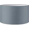 home sweet home collection Home Sweet Home Moderno Paralume Bling | cilindro | 40/40/22cm | Grigio | Paralume in tessuto di cotone | per attacco E27 | testato RoHS | per lampada da terra, lampada da parete