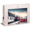 Ulmer Puzzleschmiede - Puzzle Polar-Express - Fantastico motivo ferroviario nel paesaggio invernale - Puzzle classico 1000 pezzi - Qualità puzzle Made in Germany