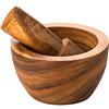 PREMIER Housewares 1104626 Mortaio con Pestello Socorro in Legno di Acacia
