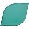DRW Set di 2 vassoi in metallo smaltato in verde 22x33x1 cm