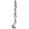 Flair Flower Catena di Neve Artificiale, Decorativa per Camino, Scale, Abete, larice, Ghirlanda di Natale, Tavolo, Porta, Decorazione Natalizia, Verde/Bianco, 180x11x3 cm