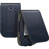 MEDMAX Custodia per Freestyle Libre 3 / Libre 2 / Libre Reader, Protettiva Cover da Trasporto, Antiurto Leggera Case in PU Pelle per Diabetici con Maniglia (Solo Custodia), Blu Scuro