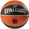 Spalding EuroLeague Pallacanestro Ufficiale Gara TF500 Spalding, Arancione/Nero, 7