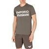 Emporio Armani T-Shirt Logo Band, T-shirt Uomo, Dark Land, XL