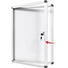 S SWANCROWN Swansea Bacheca da Parete con Vetro Acrilico 2xA4丨Bacheca Con Anta Battente Per Interni in Alluminio丨per Condominiale Scuola Ufficio丨49 x 36 cm
