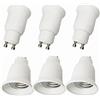 DZYDZR 6pcs Conversione Portalampada GU10 a E27 Adattatore Adatto Per Lampadine a LED