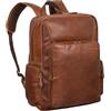 STILORD 'Werner' Zaino vintage con molti scomparti Zaino business in pelle con scomparto per laptop da 17 pollici Uniback Zaino da giorno in vera pelle, Colore:cognac-marrone