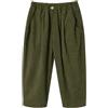 Volunboy Ragazzi Pantaloni Larghi in Velluto a Coste con Vita Elasticizzata e 3 Tasche per Bambini di 2-7 Anni(Marrone,6-7 Anni,Taglia 130)