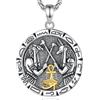 EUDORA Harmony Ball Collana con Sfera dell'Armonia in Argento Sterling 925 con Anubi e Horus per Donna Uomo, Antico Egitto Ciondolo Malocchio Occhio di Horus Regalo Protettivo per Gioielli, 20+2