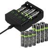 Venom Power Charge - Stazione di ricarica con 8 batterie AA da 2100 mAh e 8 batterie AAA da 800 mAh
