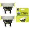 Philips OneBlade Original 360 lame, compatibili con tutti i modelli OneBlade e OneBlade Pro, 2 pezzi (modello QP420/60)