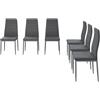 Vicco sedie Grand, Grigio, 42.5 x 48 cm Set di 6