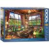 EuroGraphics- Cozy Cabin by Dominic Davison 1000-Piece Puzzle, Multicolore, 48 x 68 cm, 6000-5377