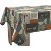 Le linge de Jules Tovaglia antimacchia Chicken verde, rettangolare, 150 x 240 cm