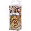 Rayher Misto Paillette E Perle Vetro E Fil di F, Misto 90G E Fil di Ferro 50Mx0,3Mm, 24096000