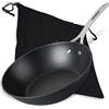 FMprofessional Force, padella wok in ghisa, 28 cm, con rivestimento antiaderente di alta qualità, adatta a tutti i piani cottura (anche a induzione), ca. 29 x 49,3 x 11 cm