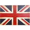 Biscottini Dipinto a Mano Olio su Tela Bandiera UK