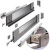 GTV - Sistema di cassetti AXIS PRO | Cassetto con lati in vetro | Cassetto | Sistema cassetto | Altezza: 116 mm Lunghezza: 550 mm | Antracite con vetro fumé