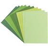 Ideen mit Herz Set di biglietti d'auguri | 10 biglietti colorati e 10 buste bianche | elegante effetto lino | ideale per auguri di compleanno e molto altro (tonalità verde, DIN C6 | 14,5 x 10,5 cm)
