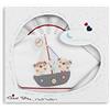 Interbaby 04128-18 Set Di 3 Lenzuola In Cotone Per Mini Culla - Modello: Pirata In Bianco E Grigio - 700 g