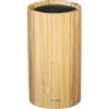 RAIODA - Ceppo Coltelli Universale in Bambù, Portacoltelli da Cucina Vuoto con Setole Amovibili, Design Elegante in Legno Naturale, Knife Block Holder, Sicuro e Facile da Pulire