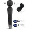 Paloqueth Deep Personal Massager for Muscle Soreness Relief with 20 Vibrations Black