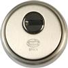 Amig - Defender per cilindro Mod. 30 - Ottone - Argentato - Anello esterno pieno - Ø65 mm - Con piastra antitrapano - Con viti e supporto - Cilindro Europrofilo EN1303 - Corpo in acciaio sinterizzato